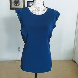 Banana Republic Blue Short Sleeve Blouse